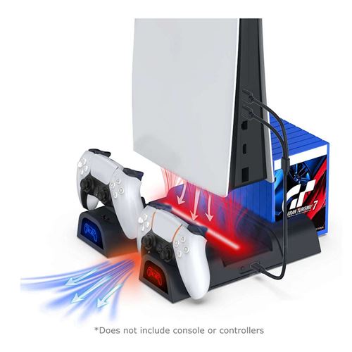 Ps5 Baseps5 Vertical Stand With Cooling Fan & Controller Charger - Sony  Console Accessories