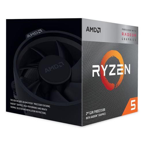 AMD Ryzen 5 3400G Picasso 3.7GHz 4-Core AM4 Boxed Processor 