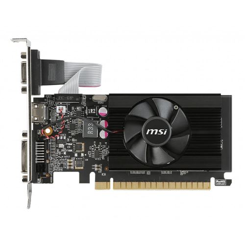 MSI NVIDIA GeForce GT 710 2GD3 LP Single-Fan 2GB DDR3 PCIe 2.0
