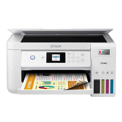 Waarnemen Melodrama Generator Epson EcoTank ET-2850 Wireless Color All-in-One Cartridge-Free Supertank  Printer with Scan, Copy and Auto 2-sided Printing - Micro Center