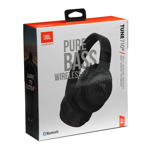 JBL Tune 710BT Wireless Over-Ear Headphone - Black - Micro Center