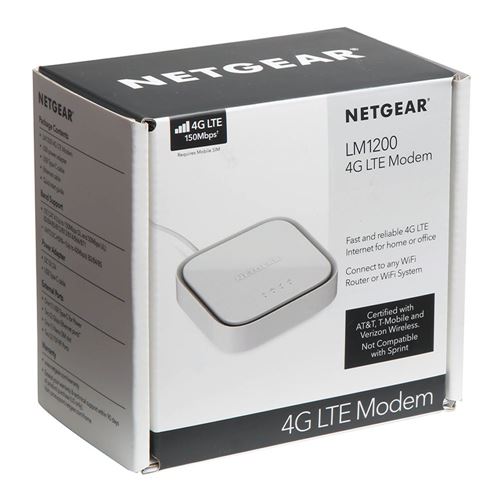 velordnet opkald Elemental NETGEAR LM1200 4G LTE Broadband Modem; 150 Mbps Max Speed; 2 Ethernet  Ports; AT&T, T-Mobile and Verizon - Micro Center