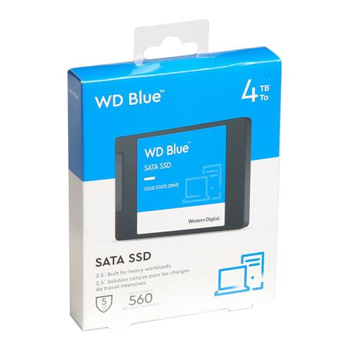 WD Blue 3D NAND SATA SSD WDS400T2B0A - SSD - 4 TB - SATA 6Gb/s