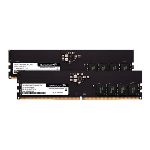Corsair Vengeance 32GB (2 x 16GB) DDR5-4800 PC5-38400 CL40 Dual Channel  Desktop Memory Kit CMK32GX5M2A4800C40 - Black - Micro Center
