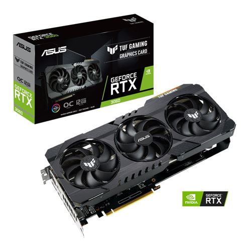 ASUS NVIDIA GeForce RTX 3060 TUF Gaming V2 Overclocked Triple-Fan