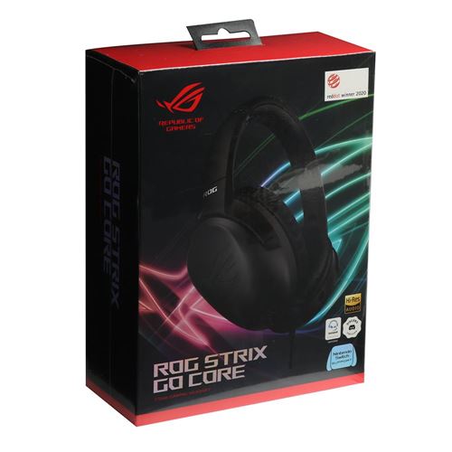 ASUS ROG Strix Go Core Wired Gaming Headset, 3.5mm Connector, Lightweight  Design