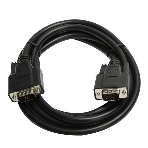 Inland VGA Male to VGA Male Cable 6 ft. - Black - Micro Center