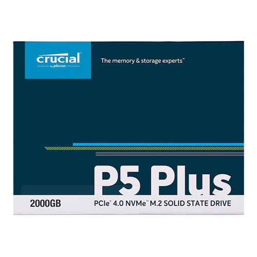 Crucial P5 Plus - SSD - chiffré - 2 To - interne - M.2 2280 - PCIe 4.0 x4  (NVMe) - TCG Opal Encryption 2.0