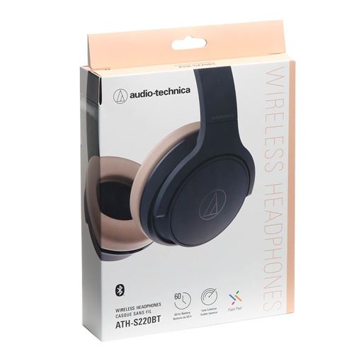 Audio-Technica ATH-S220BT Wireless Bluetooth Headphones - Navy