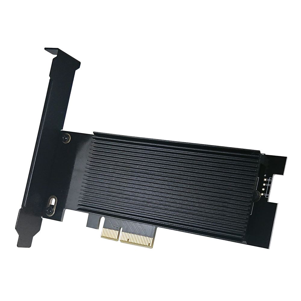 Micro Connectors M.2 NVMe SSD PCIe 4.0 Adapter with Covered Heat Sink