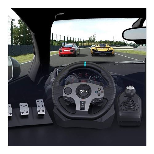  PXN 270/900 Degree PC Racing Wheel, V9 USB Race Game Driving PC  Steering Wheel with Clutch Pedals and Shifter for Windows PC/PS3/PS4/Switch/ Xbox One/Xbox Series X/S