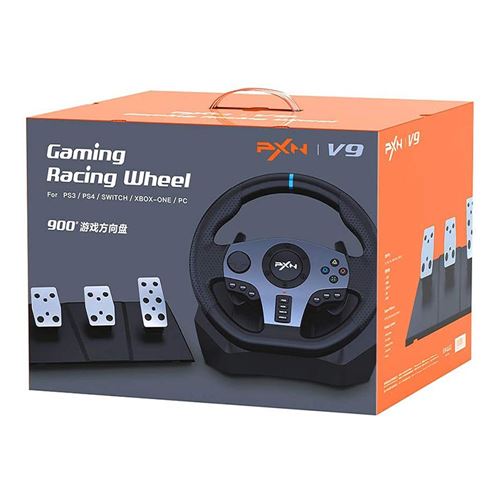 PXN V9 Universal USB Car Sim 270/900 degree Race Steering Wheel