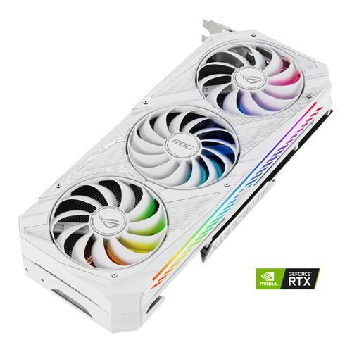 ASUS NVIDIA GeForce RTX 3080 ROG Strix V2 LHR Gaming White Overclocked  Triple-Fan 10GB GDDR6X PCIe 4.0 Graphics Card - Micro Center
