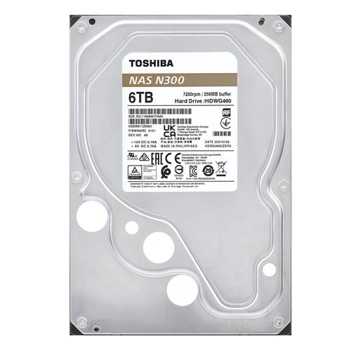 Toshiba N300 6TB 7200 RPM SATA III 6Gb/s 3.5 Internal NAS CMR Hard Drive -  Micro Center