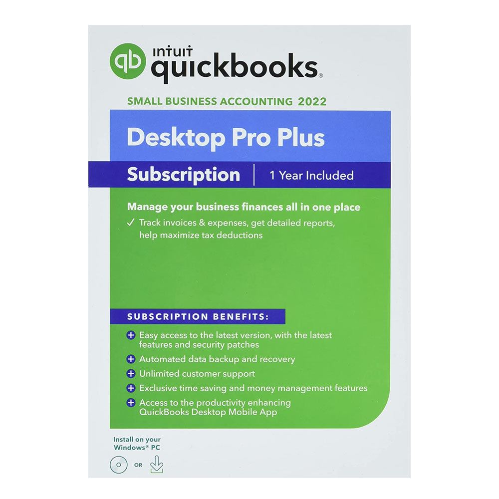 Micro Center Intuit QuickBooks Desktop Pro Plus 2022 1 Year