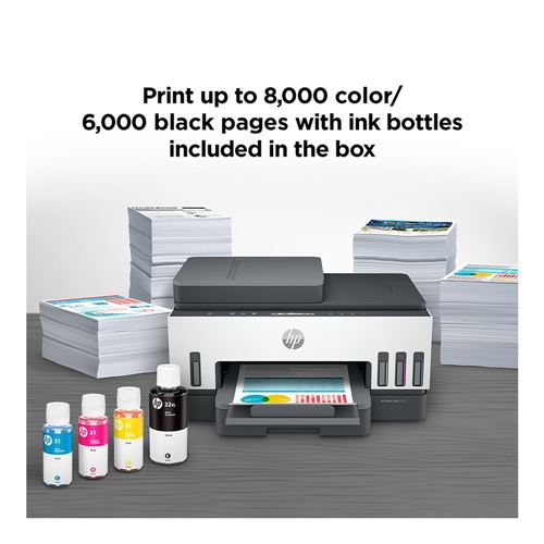 HP Smart Tank 7301 All-in-One Printer; Cartridge-free Ink Tank Printer -  Micro Center