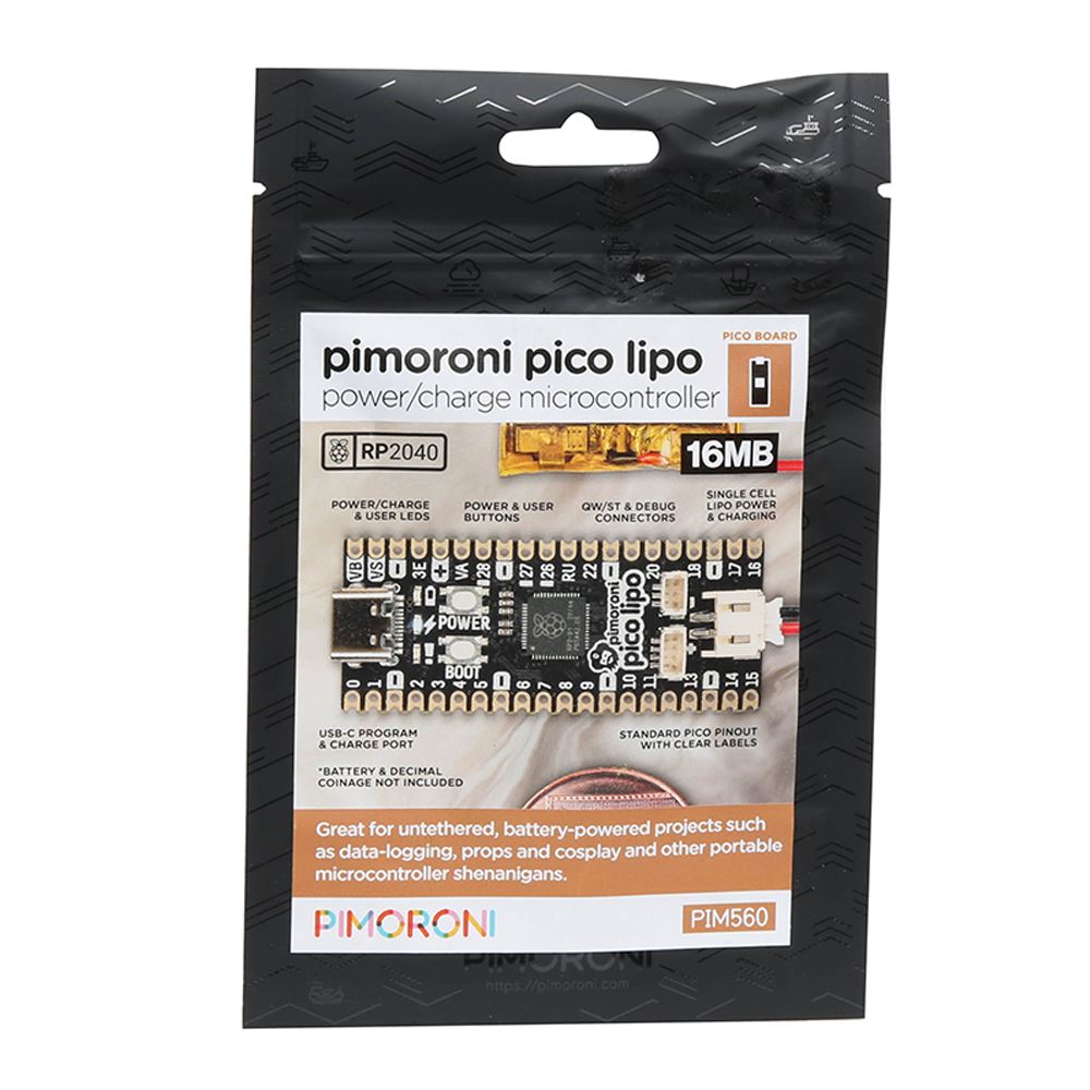 Płytka rozwojowa Pimoroni Pico LiPo 2 XL W - RP2350B, 16MB Flash, 8MB PSRAM, Wir Płytka rozwojowa Pimoroni Pico LiPo 2 XL W - RP2350B, 16MB Flash, 8MB PSRAM, Wir