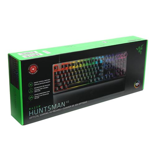 Razer Huntsman V2 Optical Linear Red Switch Wired Gaming Keyboard - Black -  Micro Center