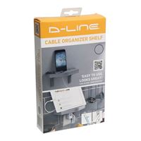 D-Line Cable Organizer Shelf - Black - Micro Center