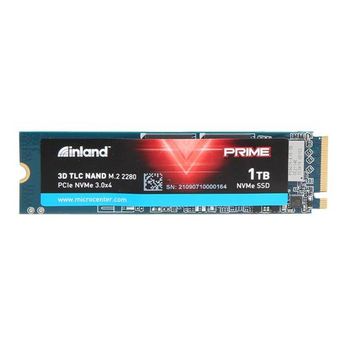 Inland Prime 1TB SSD NVMe PCIe Gen 3.0x4 M.2 2280 3D NAND Internal Solid  State Drive; Read/Write Speed up to 3,300 MBps and - Micro Center