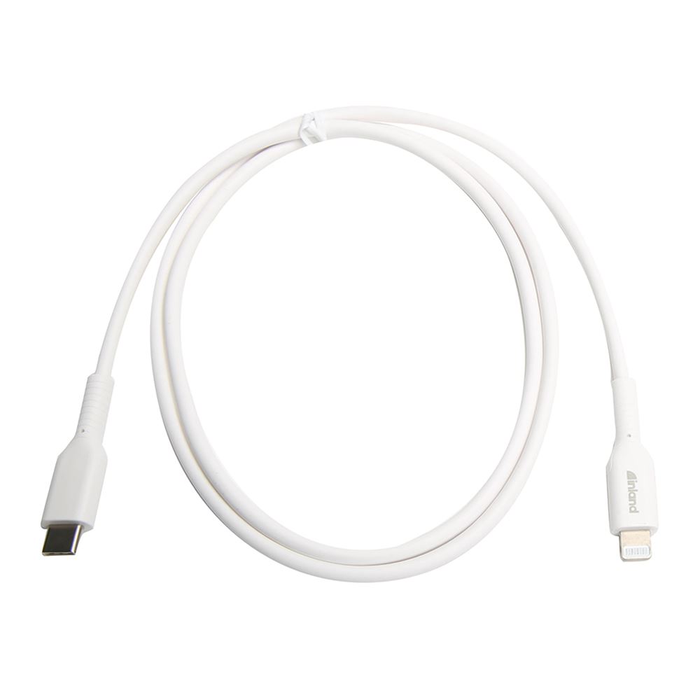 Micro Center Inland 3ft USBC to Lightning Cable White USBCLTN030WH