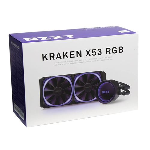 NZXT Kraken X53 RGB 240mm AIO Water Cooling Kit - Micro Center