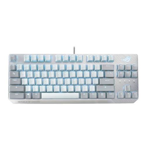 ASUS ROG STRIX SCOPE NX TKL MECHANICAL WIRED GAMING KEYBOARD (MOONLIGHT  WHITE EDITION) – Z TECH SOLUTION