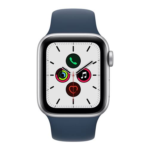 Apple Watch SE GPS 40mm Silver Aluminum Case - Abyss Blue Sport