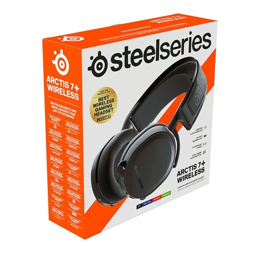 SteelSeries Arctis 7 RF Wireless Gaming Headset - Black - Micro Center