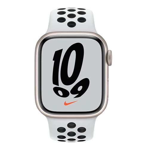 Apple Watch Nike Series 7 GPS, 41mm Starlight Aluminum Case with 