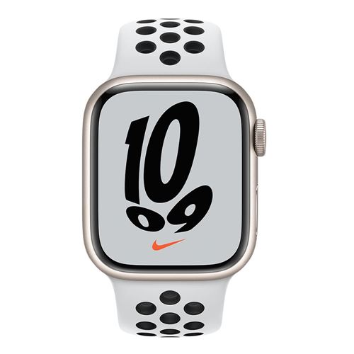 Apple Watch Nike Series 7 GPS, 41mm Starlight Aluminum Case with