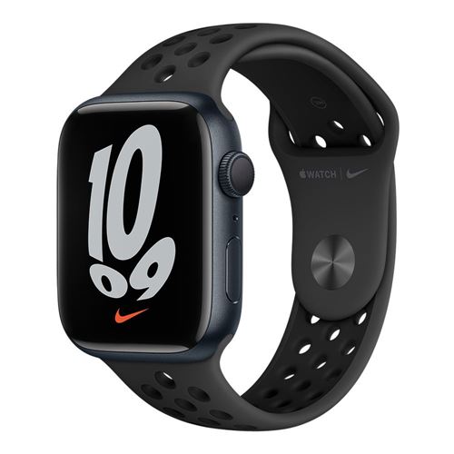 Apple Watch Nike Series 7 GPS, 45mm Midnight Aluminum Case with