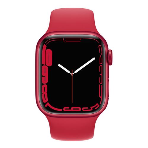 Apple Watch Series 7 GPS, 41mm Red Aluminum Case with Red Sport