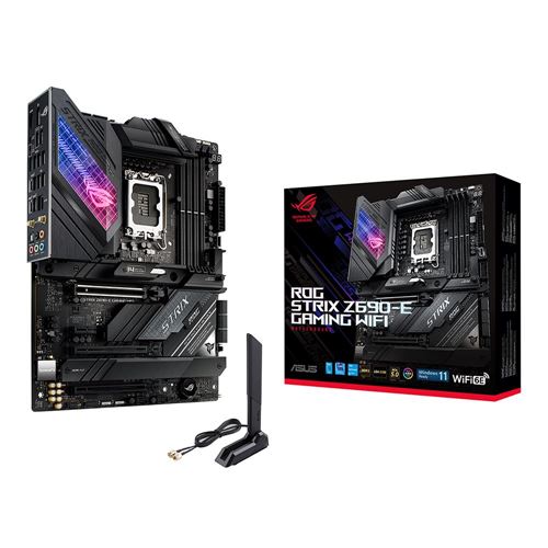 Micro Center Intel Core i9-12900K Desktop Processor 16 (8P+8E) Cores up to  5.2 GHz Unlocked LGA1700 with ASUS ROG Strix Z690-E Gaming WiFi Motherboard