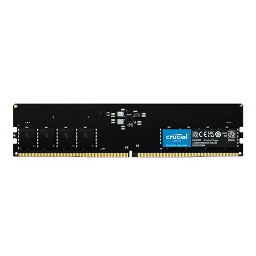 Crucial 32GB DDR5-4800 PC5-38400 CL40 Single Channel Desktop