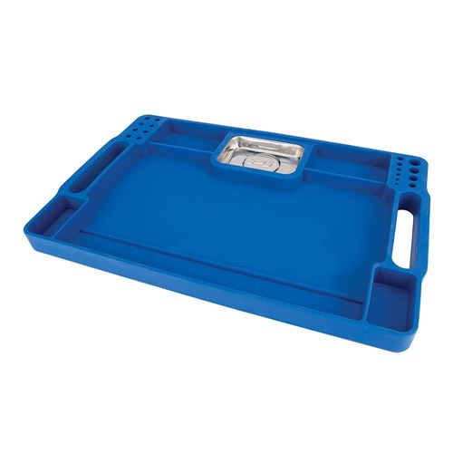 Medium 10 in. x 9 in. Ultra-Grip Flexible Parts Tray