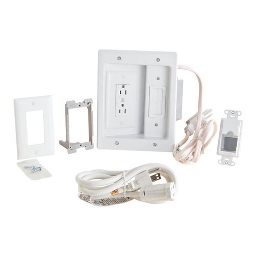 Legrand - In-Wall TV Power Kit - White