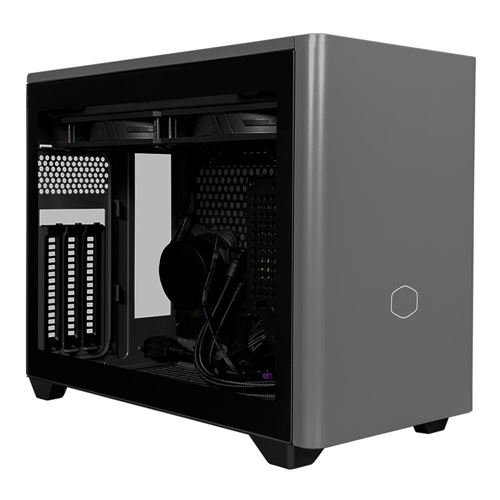 Cooler Master NR200P MAX Tempered Glass Mini-ITX Tower Computer - Black - Micro Center