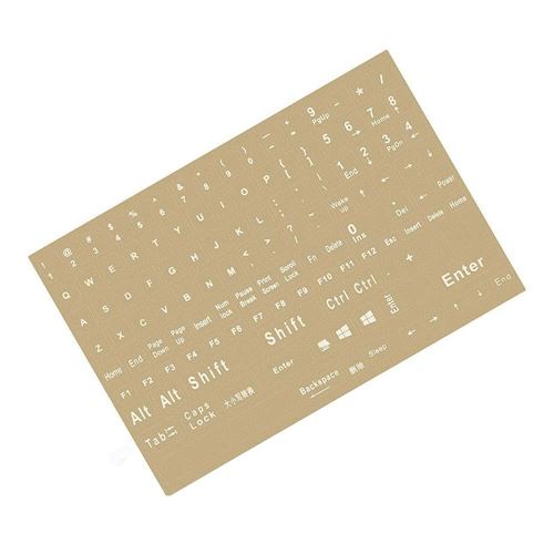 Transparent Braille Computer Keyboard Overlays Stickers