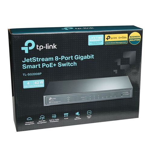 TP-LINK JetStream 8-Port Gigabit Smart Switch with 4-Port PoE