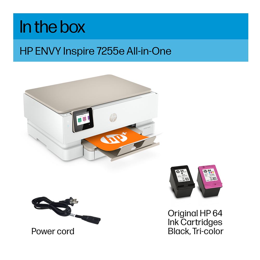 HP ENVY Inspire 7255e AllinOne Wireless Color Printer; 3 months