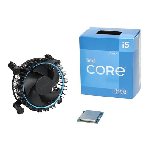 Intel Core i5-12400F - Core i5 12th Gen Alder Lake 6-Core 2.5 GHz LGA 1700  65W Desktop Processor - BX8071512400F 