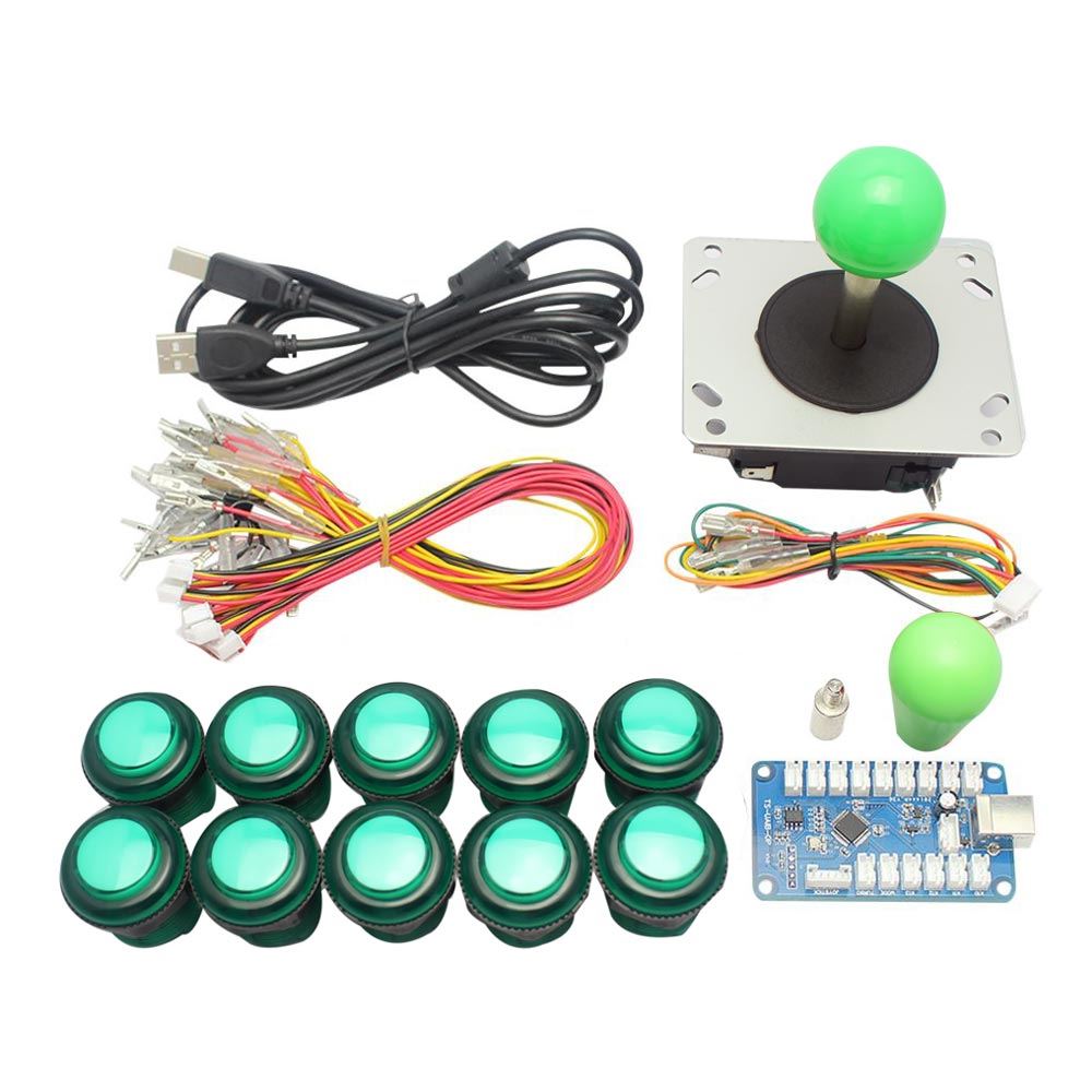 Universal Arcade Control Kit Green Micro Center
