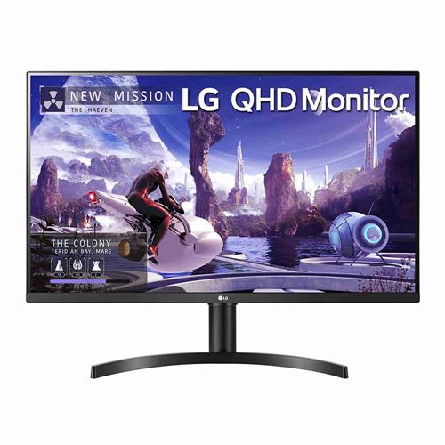 LG 32QN650-B.AUS 32 2K QHD (2560 x 1440) 75Hz LED Monitor; FreeSync; HDR;  HDMI DisplayPort; 3-Sided Frameless; - Micro Center