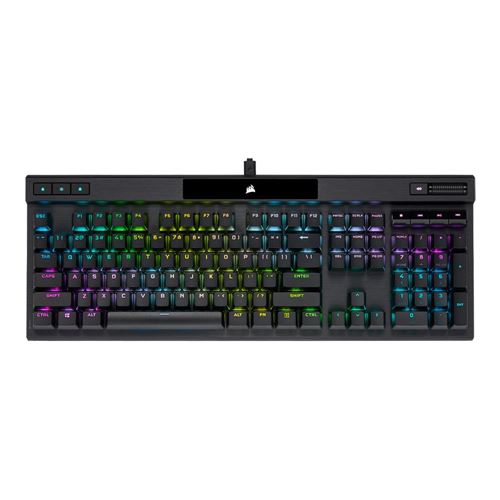 Corsair K70 RGB CHAMPION SERIES Mechanical Gaming Keyboard; Cherry MX Speen Silver; RGB Backlit Micro Center