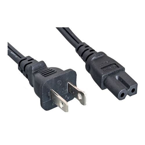 1-15P 15A 125V 2 Conductor Plug with Clip AC Power Cord