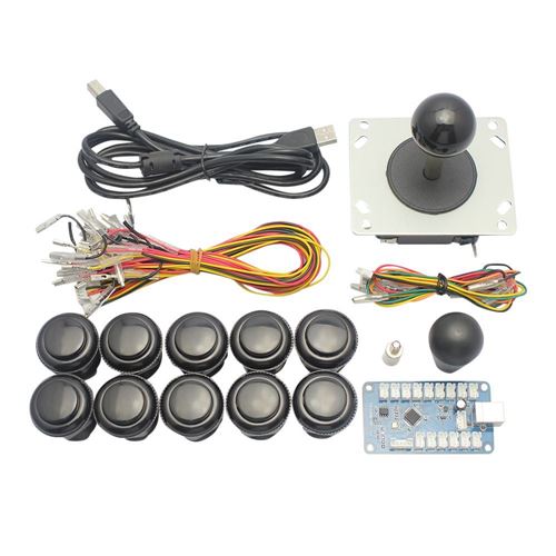 DIY Arcade Delay USB to PC Games 2 Players Joystick Game Kits