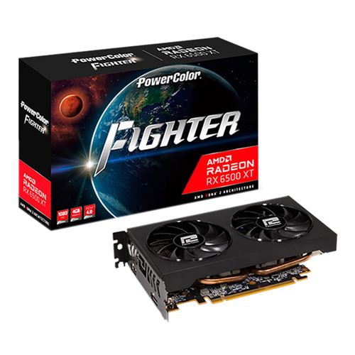 PowerColor AMD Radeon RX 6500 XT Fighter Overclocked Dual Fan 4GB