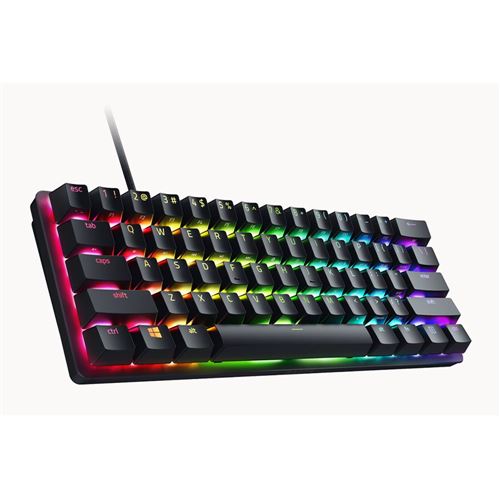 Razer Huntsman Mini Special Edition, 60% Form Factor, Linear Optical PC  Gaming Keyboard, Black/White