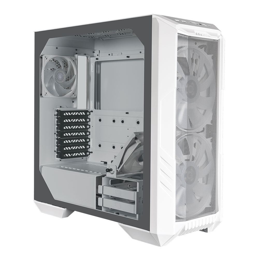 Cooler Master HAF 500 Tempered Glass ATX Mid-Tower Computer Case ...